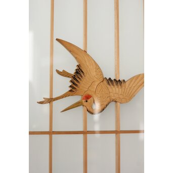 両面ガラス 吉祥紋書院 2枚1組　R0260 