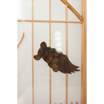 両面ガラス 吉祥紋書院 2枚1組　R0260 