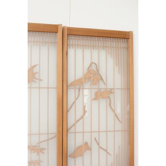 両面ガラス 吉祥紋書院 2枚1組　R0260 