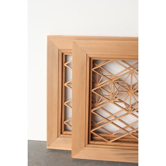 小型組子欄間 2枚1組　R0261 