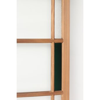 幅広 緑色ガラス戸 2枚1組　GD0153 