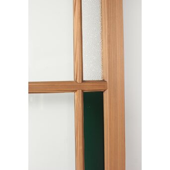 幅広 緑色ガラス戸 2枚1組　GD0153 