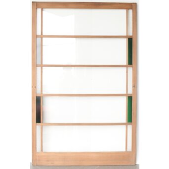 幅広 緑色ガラス戸 2枚1組　GD0153 A　ウラ