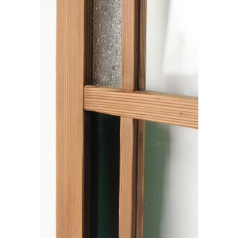 幅広 緑色ガラス戸 2枚1組　GD0153 