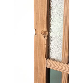 幅広 緑色ガラス戸 2枚1組　GD0153 