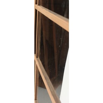 幅広 緑色ガラス戸 2枚1組　GD0153 