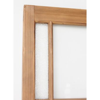 幅広 緑色ガラス戸 2枚1組　GD0153 