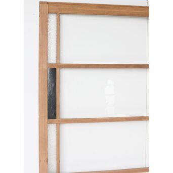 幅広 緑色ガラス戸 2枚1組　GD0153 