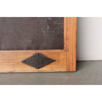 鉄板腰板 欅格子蔵戸　W085Y 