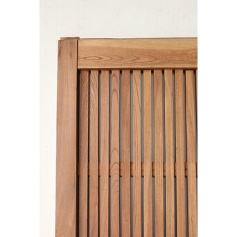 鉄板腰板 欅格子蔵戸　W085Y 