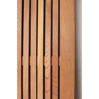 鉄板腰板 欅格子蔵戸　W085Y 