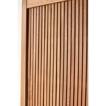 鉄板腰板 欅格子蔵戸　W085Y 