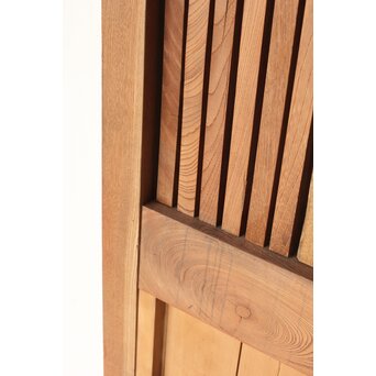 鉄板腰板 欅格子蔵戸　W085Y 