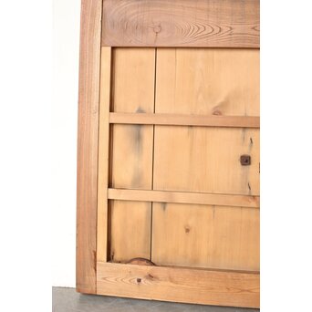 鉄板腰板 欅格子蔵戸　W085Y 