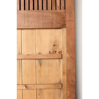 鉄板腰板 欅格子蔵戸　W085Y 