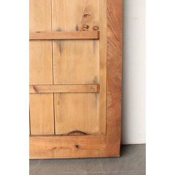 鉄板腰板 欅格子蔵戸　W085Y 