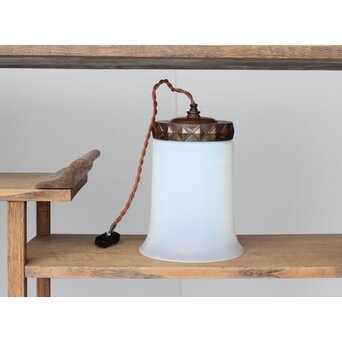 ベル型 オパールセントガラス照明　A062 