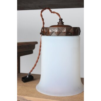 ベル型 オパールセントガラス照明　A062 