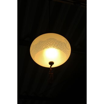 南蛮船 オパールセントガラス オーバル照明　A064 