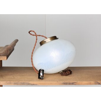 南蛮船 オパールセントガラス オーバル照明　A064 