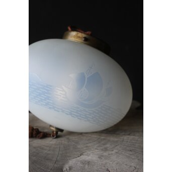南蛮船 オパールセントガラス オーバル照明　A064 