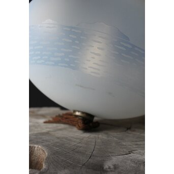 南蛮船 オパールセントガラス オーバル照明　A064 