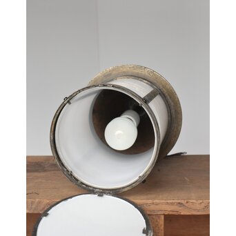 灯籠型 乳白色ガラス照明　A065 