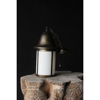 灯籠型 乳白色ガラス照明　A065 