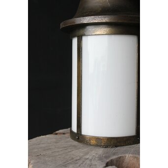 灯籠型 乳白色ガラス照明　A065 