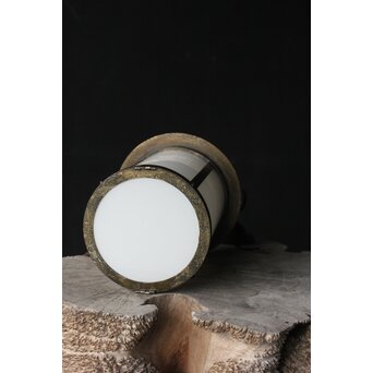 灯籠型 乳白色ガラス照明　A065 