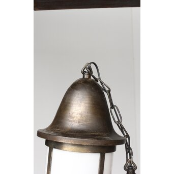 灯籠型 乳白色ガラス照明　A065 