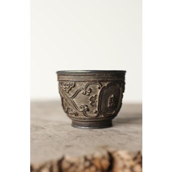 椰子皮煎茶碗　X397 