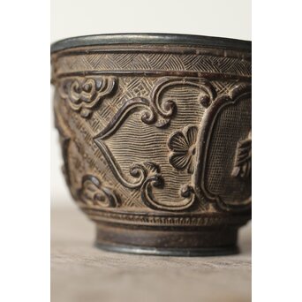 椰子皮煎茶碗　X397 