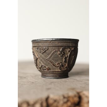 椰子皮煎茶碗　X397 