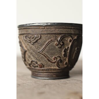 椰子皮煎茶碗　X397 