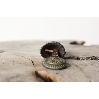 砂澤ビッキ ペンダント 木彫　X398 