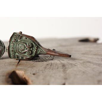 砂澤ビッキ ペンダント 木彫　X398 