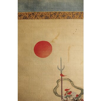 七福神 絹本掛軸 肉筆画　Z384 