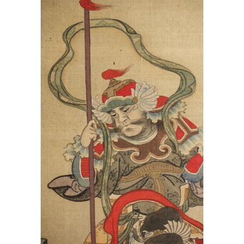 七福神 絹本掛軸 肉筆画　Z384 