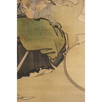 七福神 絹本掛軸 肉筆画　Z384 