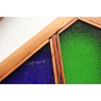 稀少 色ガラス窓 4枚1組　GD0156 