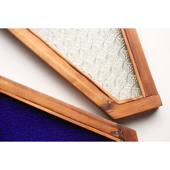 稀少 色ガラス窓 4枚1組　GD0156 