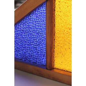 稀少 色ガラス窓 4枚1組　GD0156 