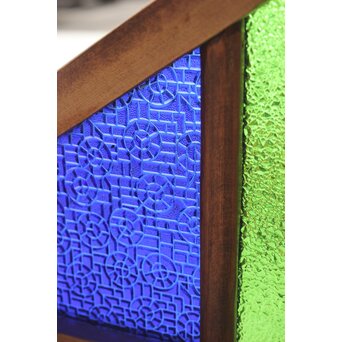 稀少 色ガラス窓 4枚1組　GD0156 