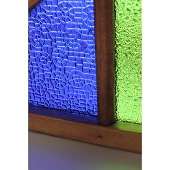 稀少 色ガラス窓 4枚1組　GD0156 