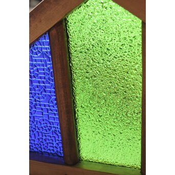 稀少 色ガラス窓 4枚1組　GD0156 