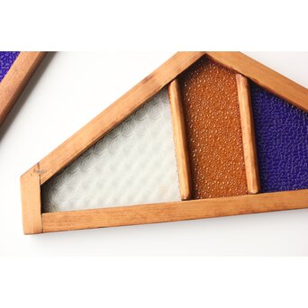 稀少 色ガラス窓 4枚1組　GD0156 