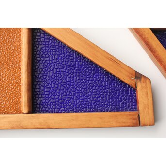 稀少 色ガラス窓 4枚1組　GD0156 