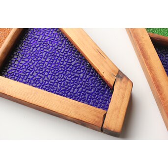 稀少 色ガラス窓 4枚1組　GD0156 