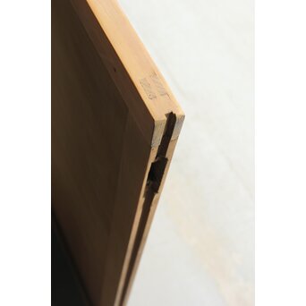 紫色ガラスの白木建具 2枚1組　GD0157Y 